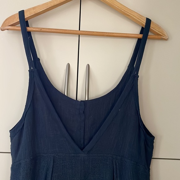 Free People, XS, teal tunic with airy over layers, adjustable straps, NWOT - Picture 4 of 14
